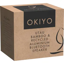 Okiyo Utau Bamboo & Recycled Aluminium Bluetooth Speaker Gift Box
